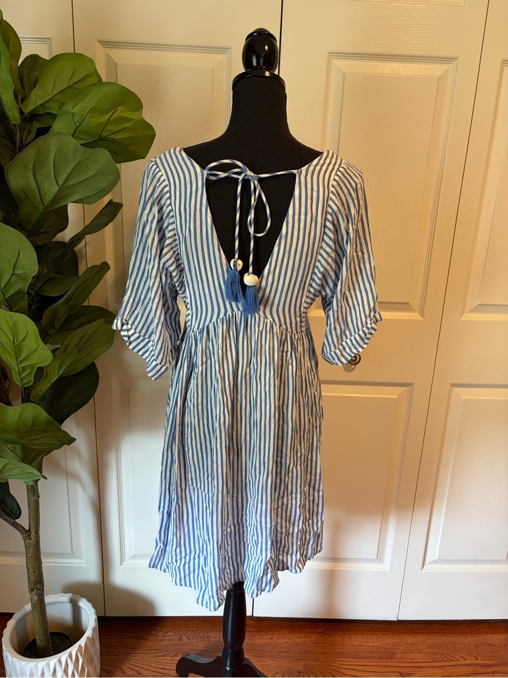 Blue Island swim coverup small